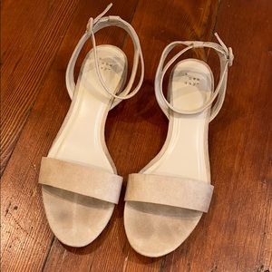 Ankle Strap Sandals Taupe Size 11